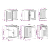 7 Piece Kitchen Cabinet Set Kalmar Engineered Wood