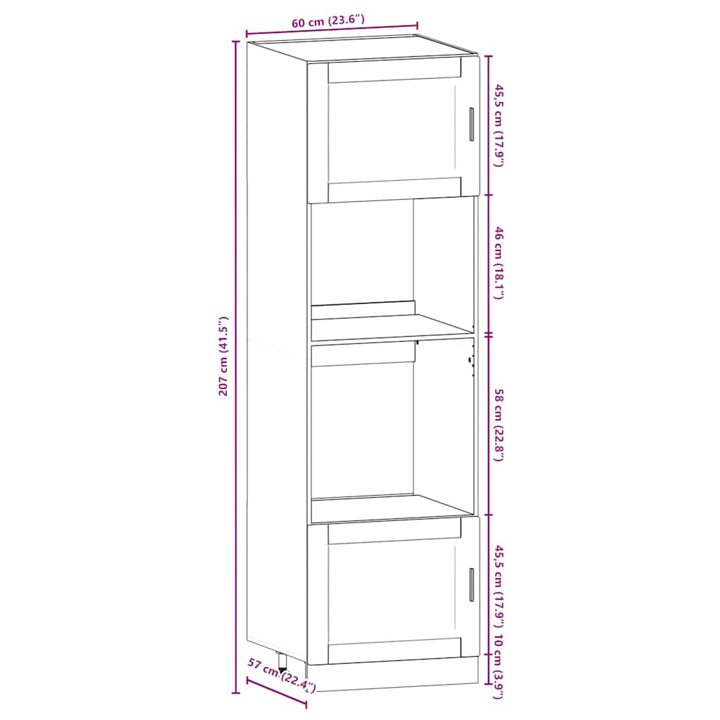 7 Piece Kitchen Cabinet Set Porto Engineered Wood