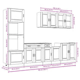 7 Piece Kitchen Cabinet Set Porto Engineered Wood