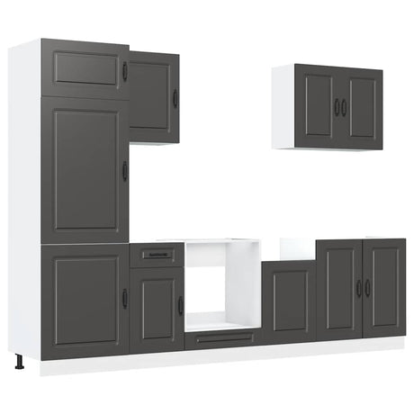 7 Piece Kitchen Cabinet Set Kalmar Engineered Wood