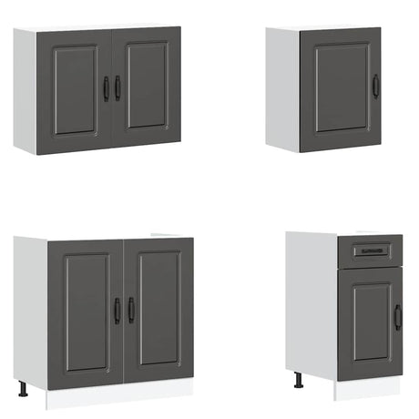 7 Piece Kitchen Cabinet Set Kalmar Engineered Wood