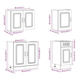 7 Piece Kitchen Cabinet Set Kalmar Engineered Wood