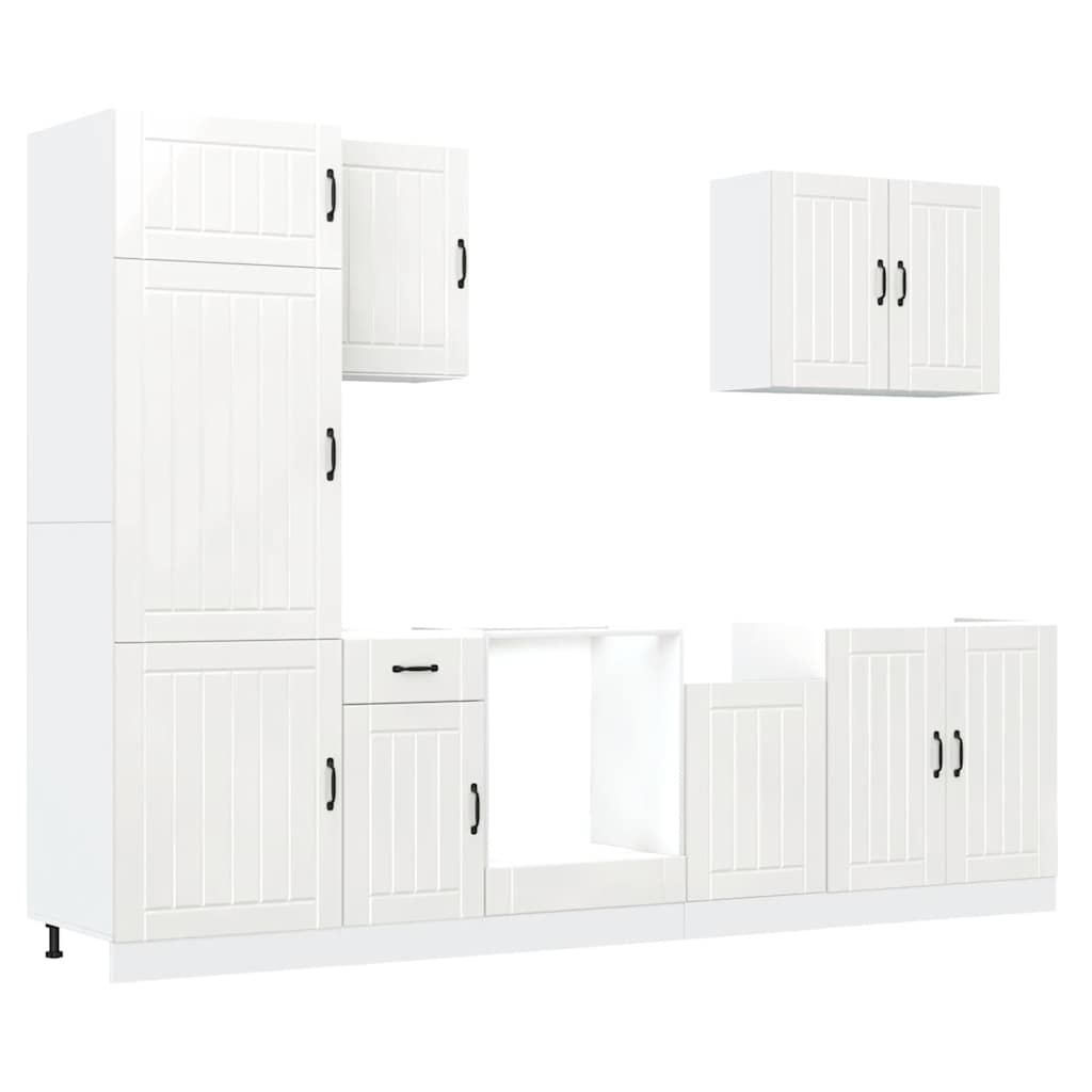 7 Piece Kitchen Cabinet Set Lucca Engineered Wood