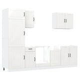 7 Piece Kitchen Cabinet Set Lucca Engineered Wood