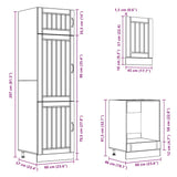 7 Piece Kitchen Cabinet Set Lucca Engineered Wood