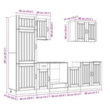 7 Piece Kitchen Cabinet Set Lucca Engineered Wood