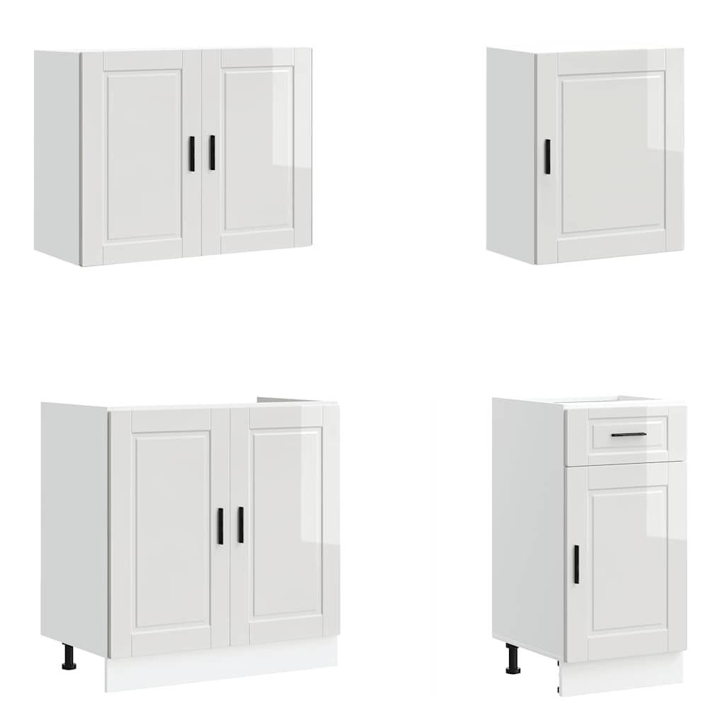 7 Piece Kitchen Cabinet Set Porto Engineered Wood