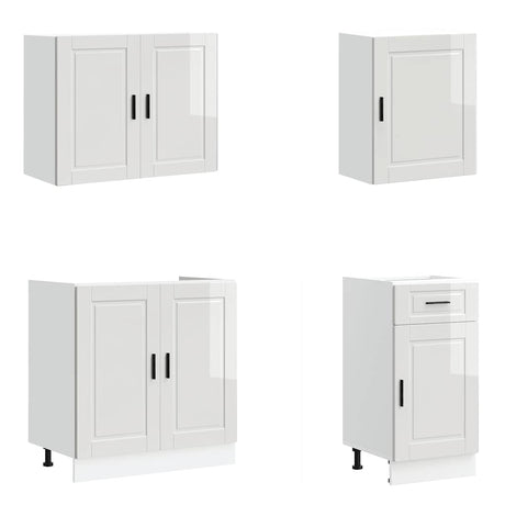 7 Piece Kitchen Cabinet Set Porto Engineered Wood