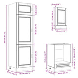 7 Piece Kitchen Cabinet Set Porto Engineered Wood