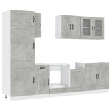 8 Piece Kitchen Cabinet Set Kalmar Engineered Wood