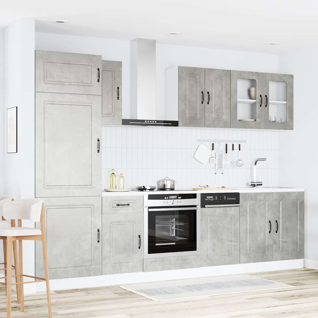 8 Piece Kitchen Cabinet Set Kalmar Engineered Wood