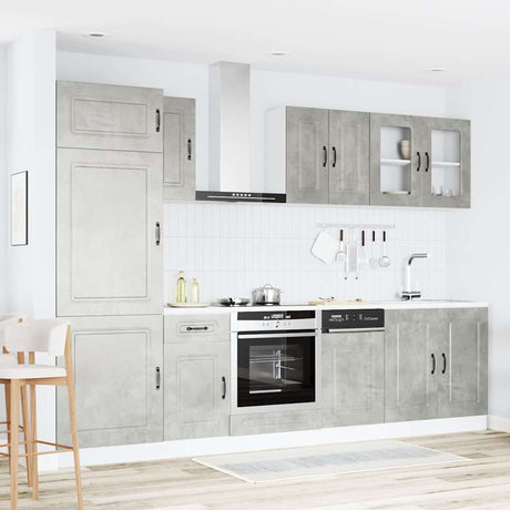8 Piece Kitchen Cabinet Set Kalmar Engineered Wood