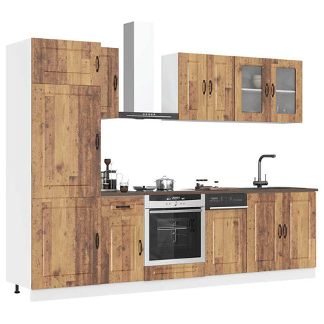 8 Piece Kitchen Cabinet Set Kalmar Engineered Wood
