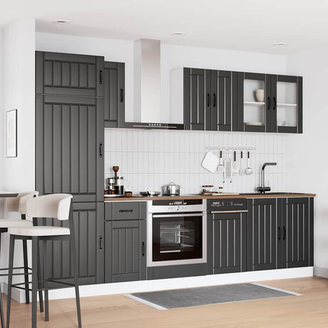 8 Piece Kitchen Cabinet Set Kalmar Engineered Wood