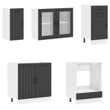 8 Piece Kitchen Cabinet Set Kalmar Engineered Wood