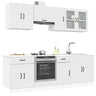 8 Piece Kitchen Cabinet Set Kalmar Engineered Wood