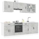 8 Piece Kitchen Cabinet Set Kalmar Engineered Wood