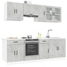 8 Piece Kitchen Cabinet Set Kalmar Engineered Wood