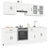 8 Piece Kitchen Cabinet Set Kalmar Engineered Wood