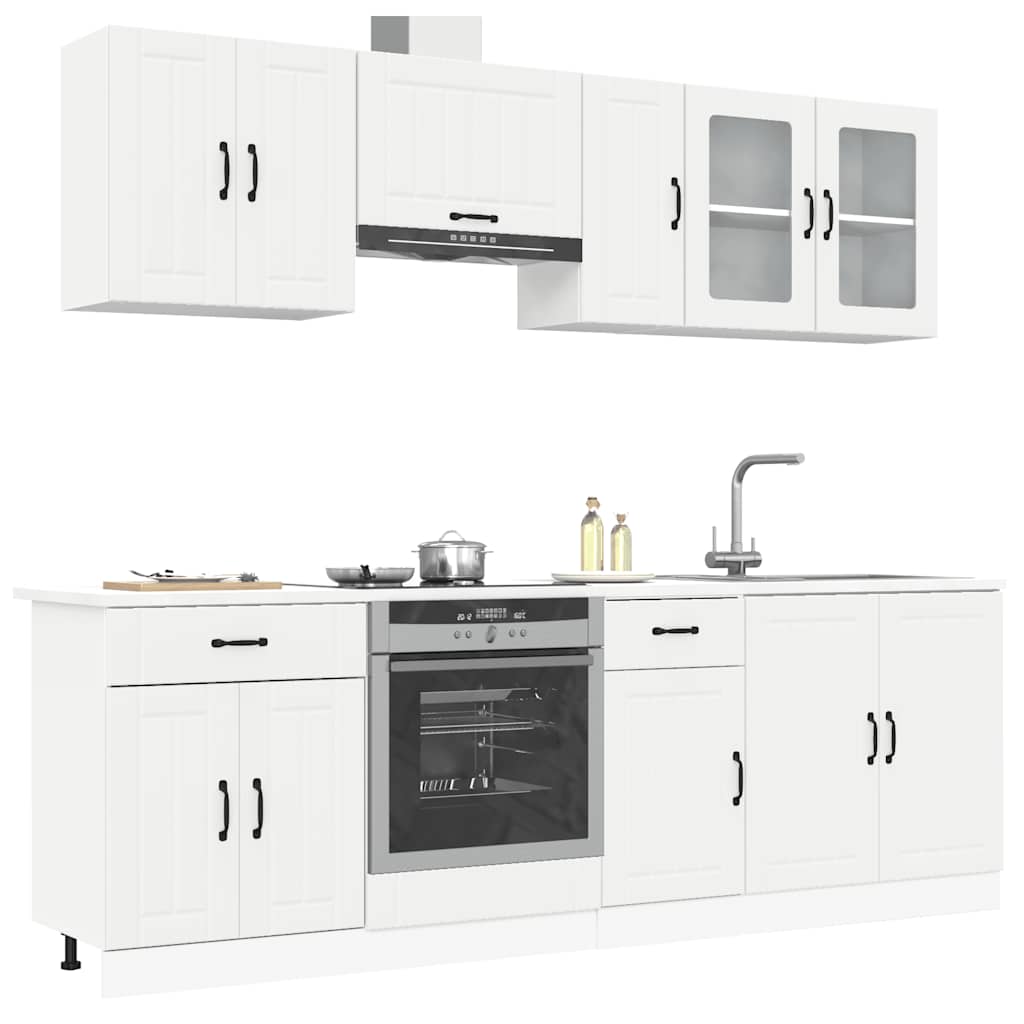 8 Piece Kitchen Cabinet Set Kalmar Engineered Wood