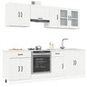 8 Piece Kitchen Cabinet Set Kalmar Engineered Wood