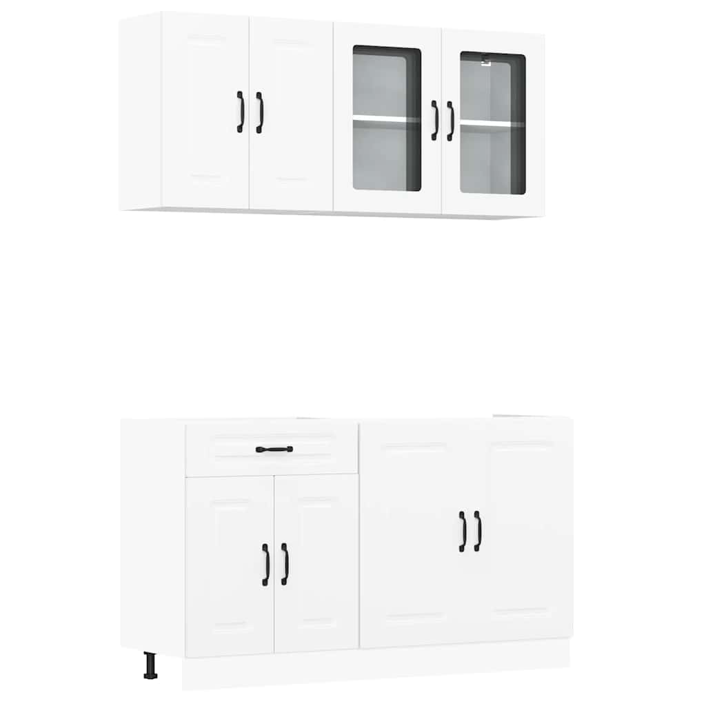 4 Piece Kitchen Cabinet Set Kalmar Engineered Wood