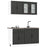 4 Piece Kitchen Cabinet Set Lucca Engineered Wood