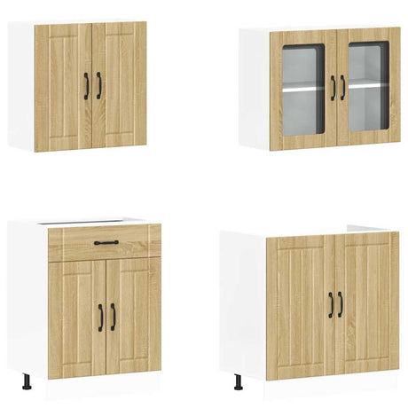 4 Piece Kitchen Cabinet Set Lucca Engineered Wood