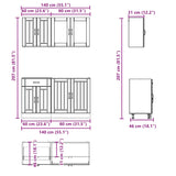 4 Piece Kitchen Cabinet Set Lucca Engineered Wood