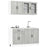 4 Piece Kitchen Cabinet Set Lucca Engineered Wood