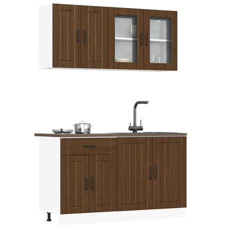 4 Piece Kitchen Cabinet Set Lucca Engineered Wood