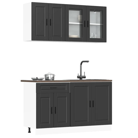 4 Piece Kitchen Cabinet Set Porto Engineered Wood