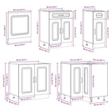 11 Piece Kitchen Cabinet Set Kalmar Engineered Wood