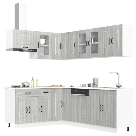 11 Piece Kitchen Cabinet Set Kalmar Engineered Wood