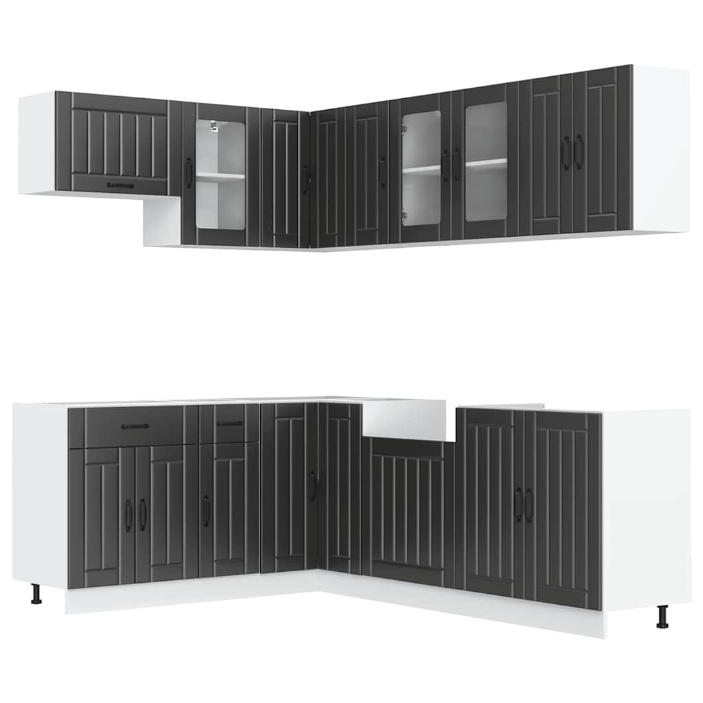 11 Piece Kitchen Cabinet Set Lucca Engineered Wood