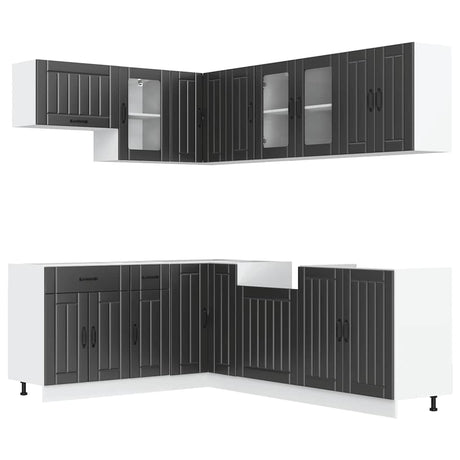 11 Piece Kitchen Cabinet Set Lucca Engineered Wood