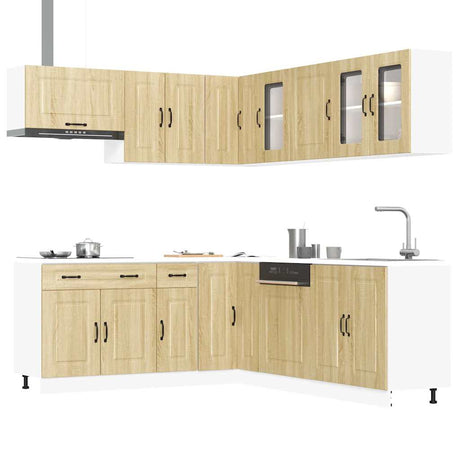 11 Piece Kitchen Cabinet Set Kalmar Engineered Wood