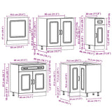 11 Piece Kitchen Cabinet Set Kalmar Engineered Wood