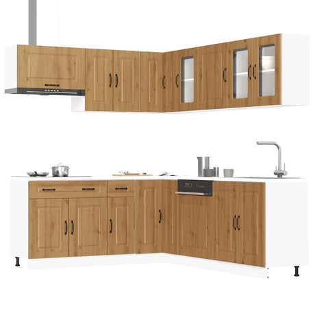 11 Piece Kitchen Cabinet Set Kalmar Engineered Wood