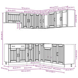 11 Piece Kitchen Cabinet Set Lucca Engineered Wood