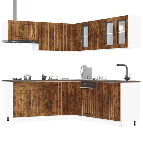 11 Piece Kitchen Cabinet Set Lucca Engineered Wood