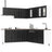 11 Piece Kitchen Cabinet Set Porto Engineered Wood