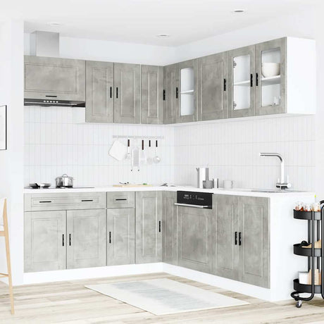 11 Piece Kitchen Cabinet Set Porto Engineered Wood