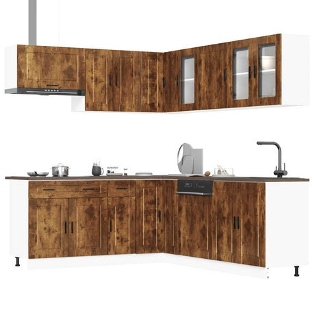 11 Piece Kitchen Cabinet Set Porto Engineered Wood