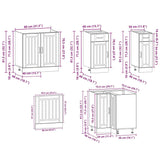 11 Piece Kitchen Cabinet Set Kalmar Engineered Wood