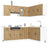 11 Piece Kitchen Cabinet Set Kalmar Engineered Wood