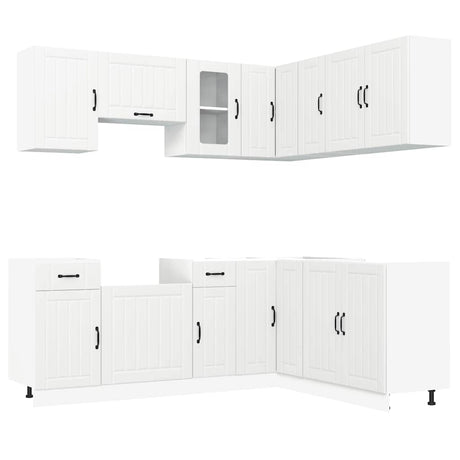 11 Piece Kitchen Cabinet Set Engineered Wood