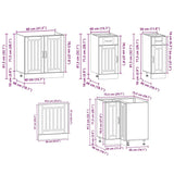 11 Piece Kitchen Cabinet Set Engineered Wood