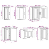 11 Piece Kitchen Cabinet Set Engineered Wood