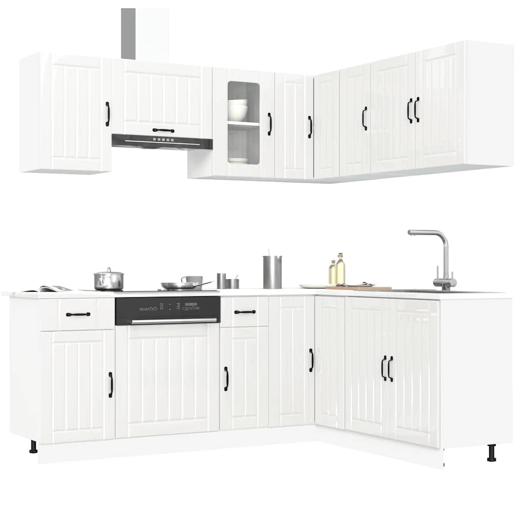 11 Piece Kitchen Cabinet Set Engineered Wood